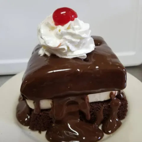 Tim’s Diner’s signature hot fudge cake
