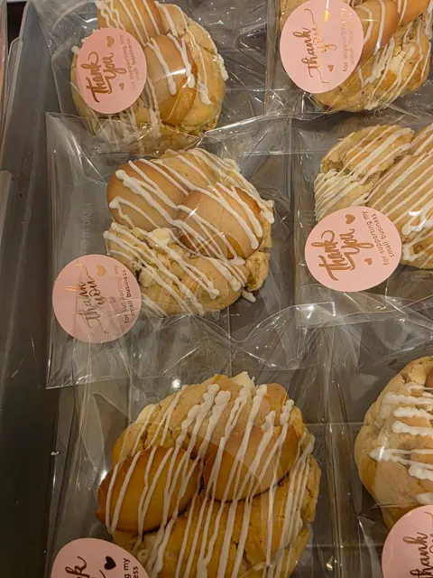 Cookies with a finishing drizzle